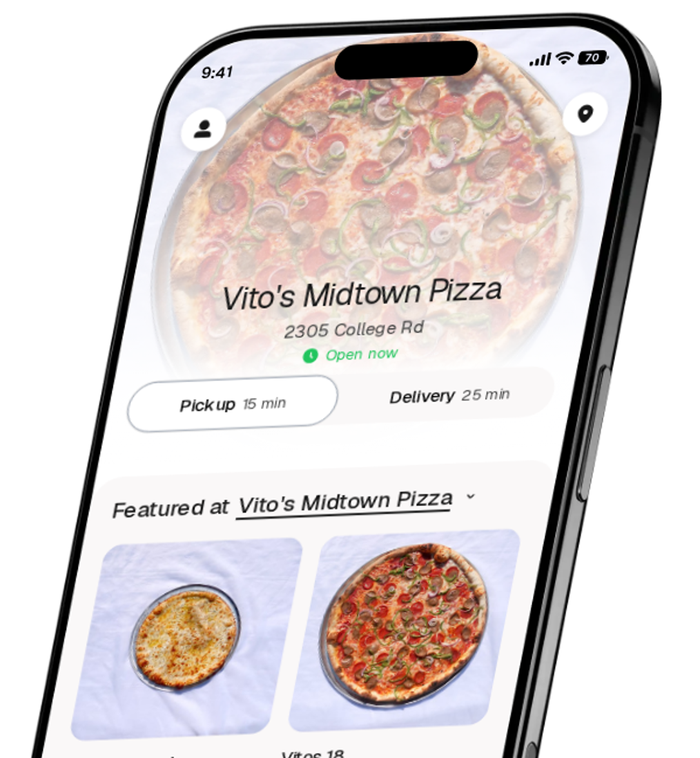 Vito's Midtown Pizza app preview