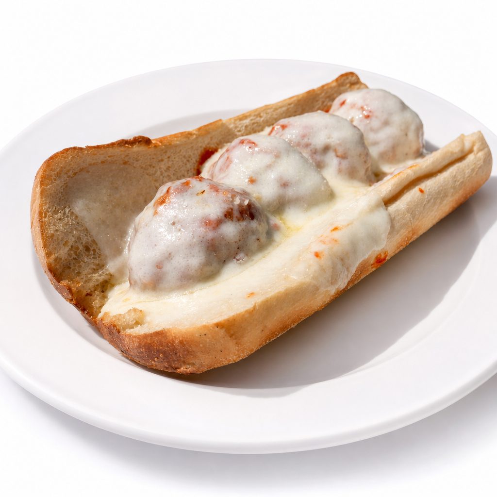 8" Meatball Sub.